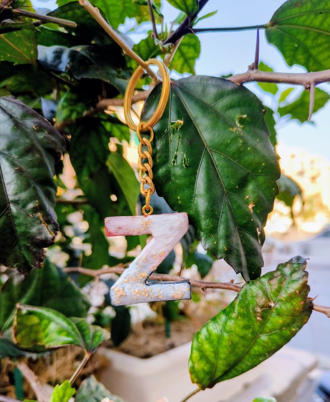 Z – Resin Alphabet Keychain