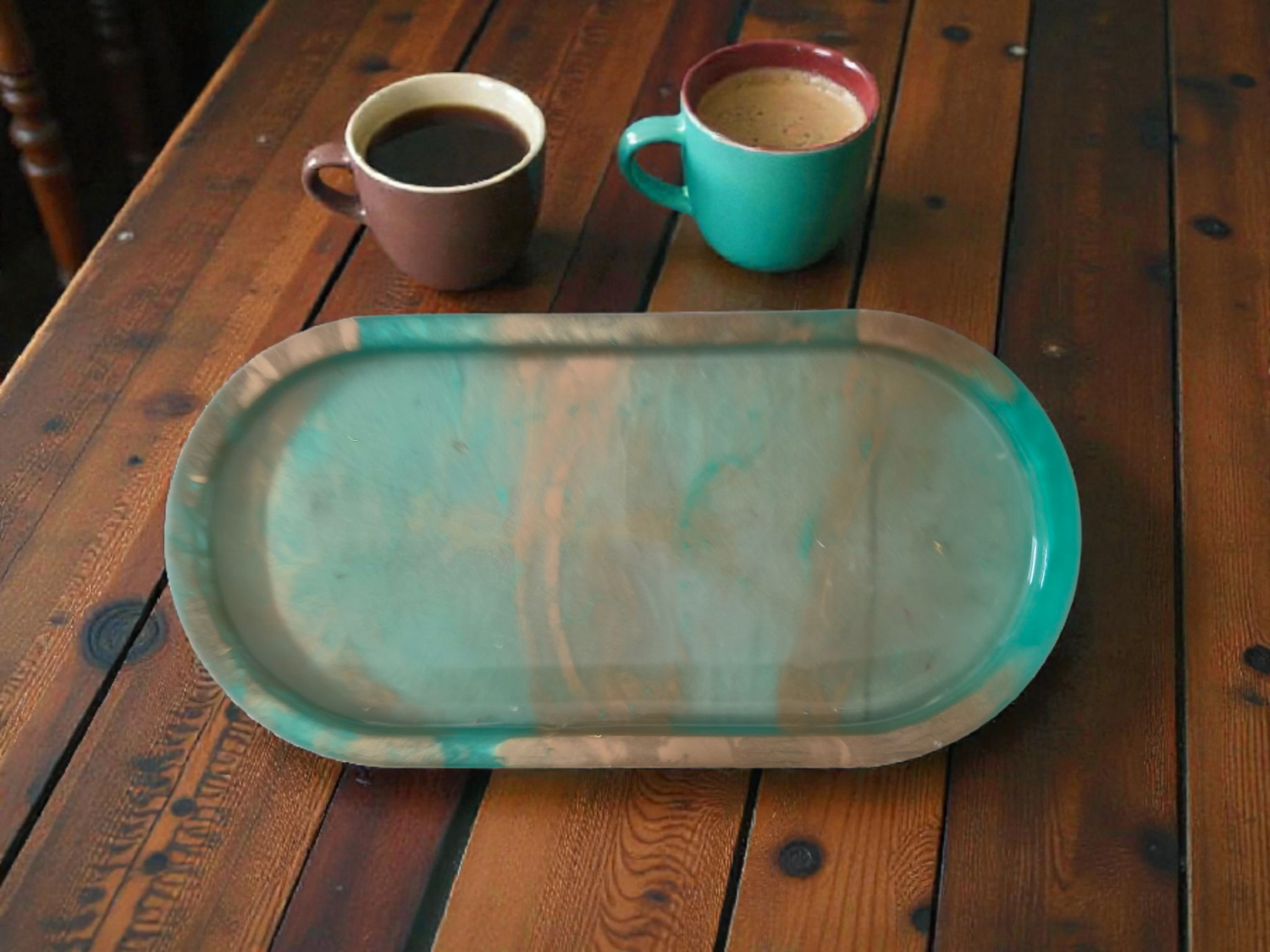 Luxe Flake Resin Trinket Tray