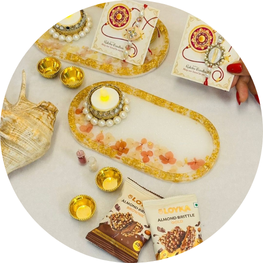 Resin Rakhi Celebration Gift set