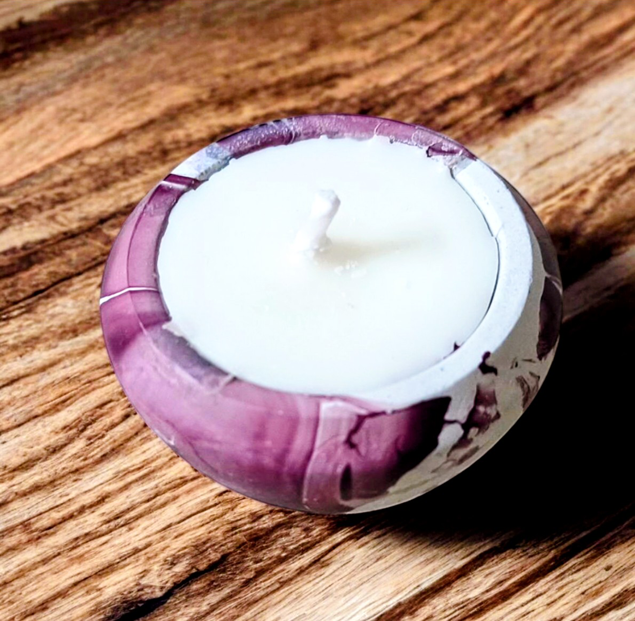 Mini Marble Concrete Bowl Candle